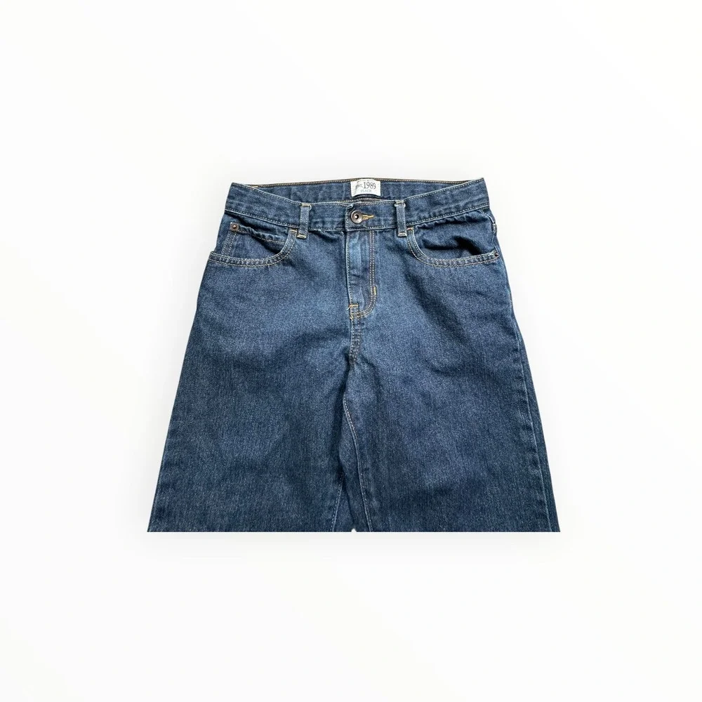 The Children's Place Jeans Boys 12 Dark Wash Skinny Fit Adjustable Waist Denim‎